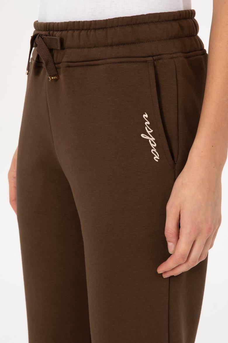 Kadın Kahverengi Şardonlu Jogger Eşofman Altı - 50313581024
