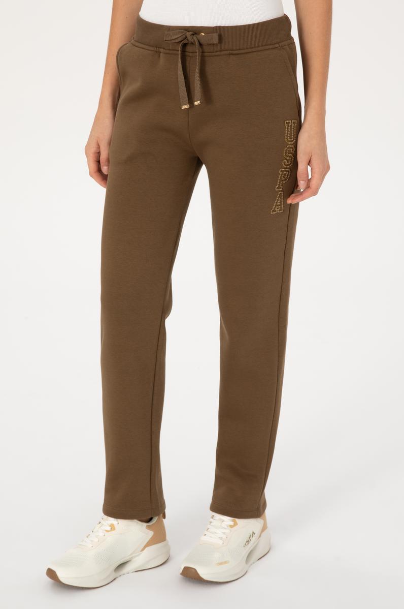 Kadın Haki Şardonlu Eşofman Altı