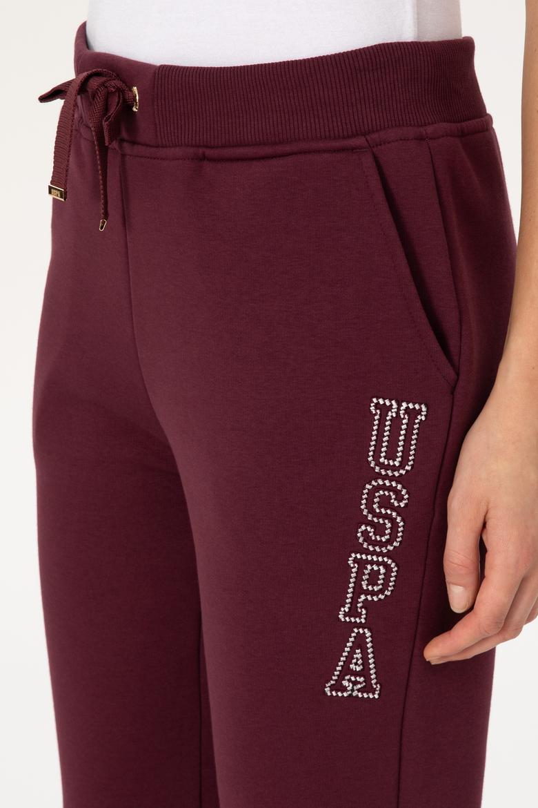 Kadın Bordo Şardonlu Eşofman Altı - 50313583040