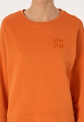 Kadın Bakır Bisiklet Yaka Basic Sweatshırt - 50313565049