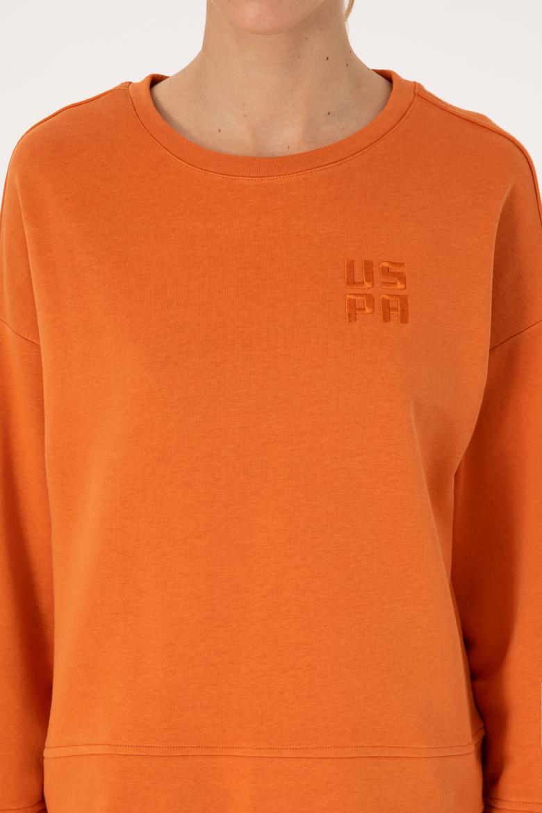 Kadın Bakır Bisiklet Yaka Basic Sweatshırt - 50313565049