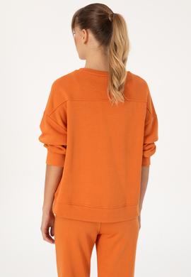Kadın Bakır Bisiklet Yaka Basic Sweatshırt - 50313565049
