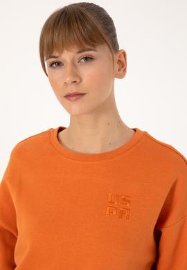 Kadın Bakır Bisiklet Yaka Basic Sweatshırt - 50313565049