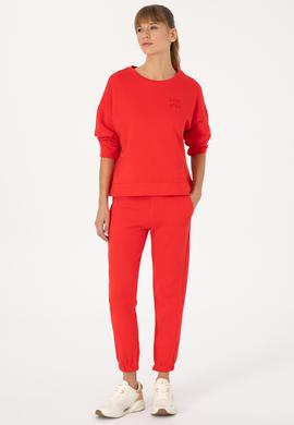 Kadın Kırmızı Jogger Eşofman Altı - 50313591042