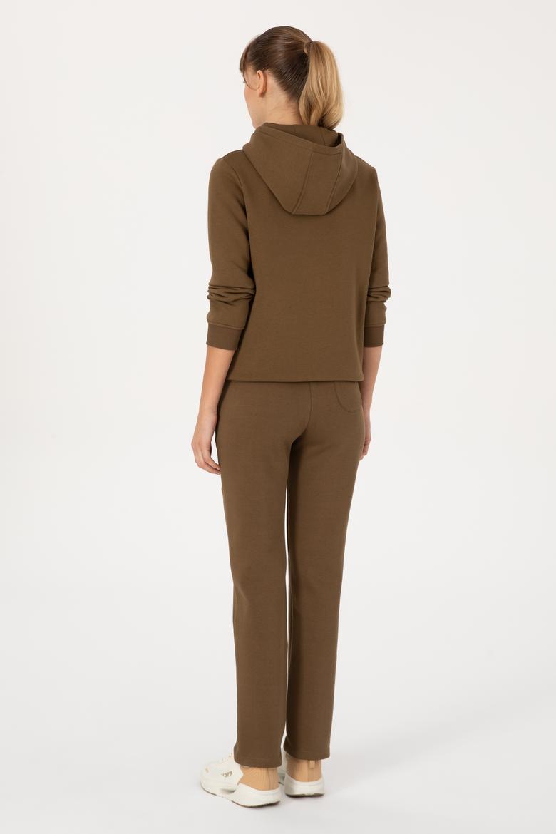 Kadın Haki Şardonlu Eşofman Altı - 50313583026