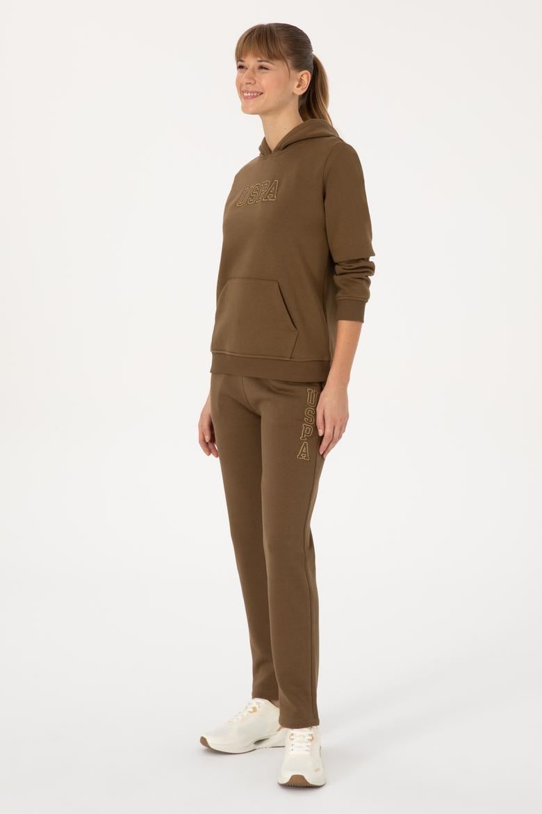 Kadın Haki Şardonlu Eşofman Altı - 50313583026