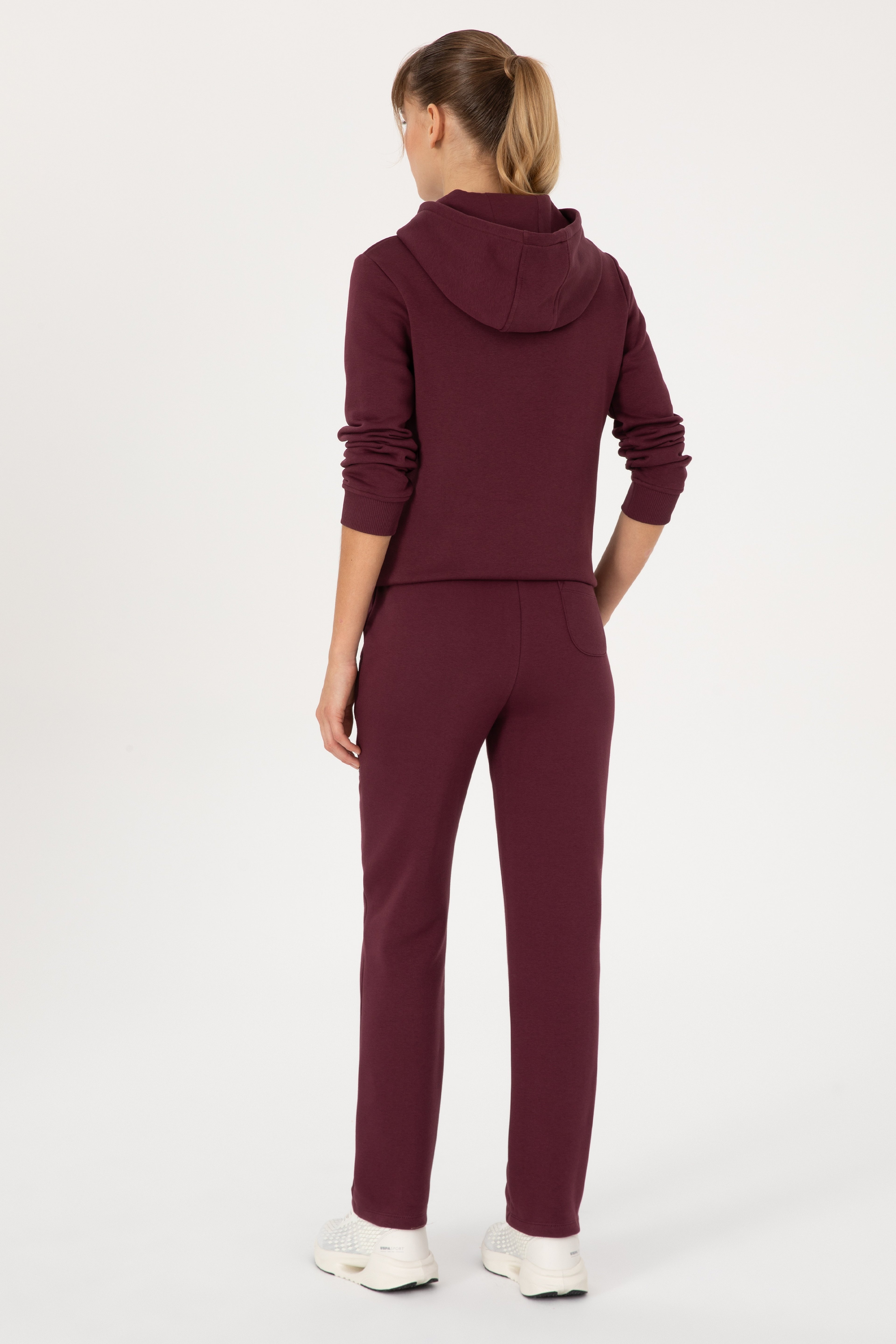 Kadın Bordo Şardonlu Eşofman Altı - Image 4