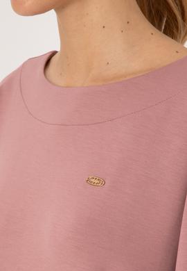 Kadın Gül Kurusu Bisiklet Yaka Sweatshirt - 50314210031