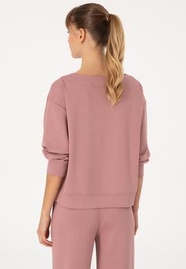 Kadın Gül Kurusu Bisiklet Yaka Sweatshirt - 50314210031