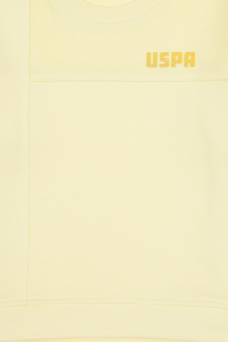 Kız Çocuk Sarı Bisiklet Yaka Sweatshirt - 50317991011