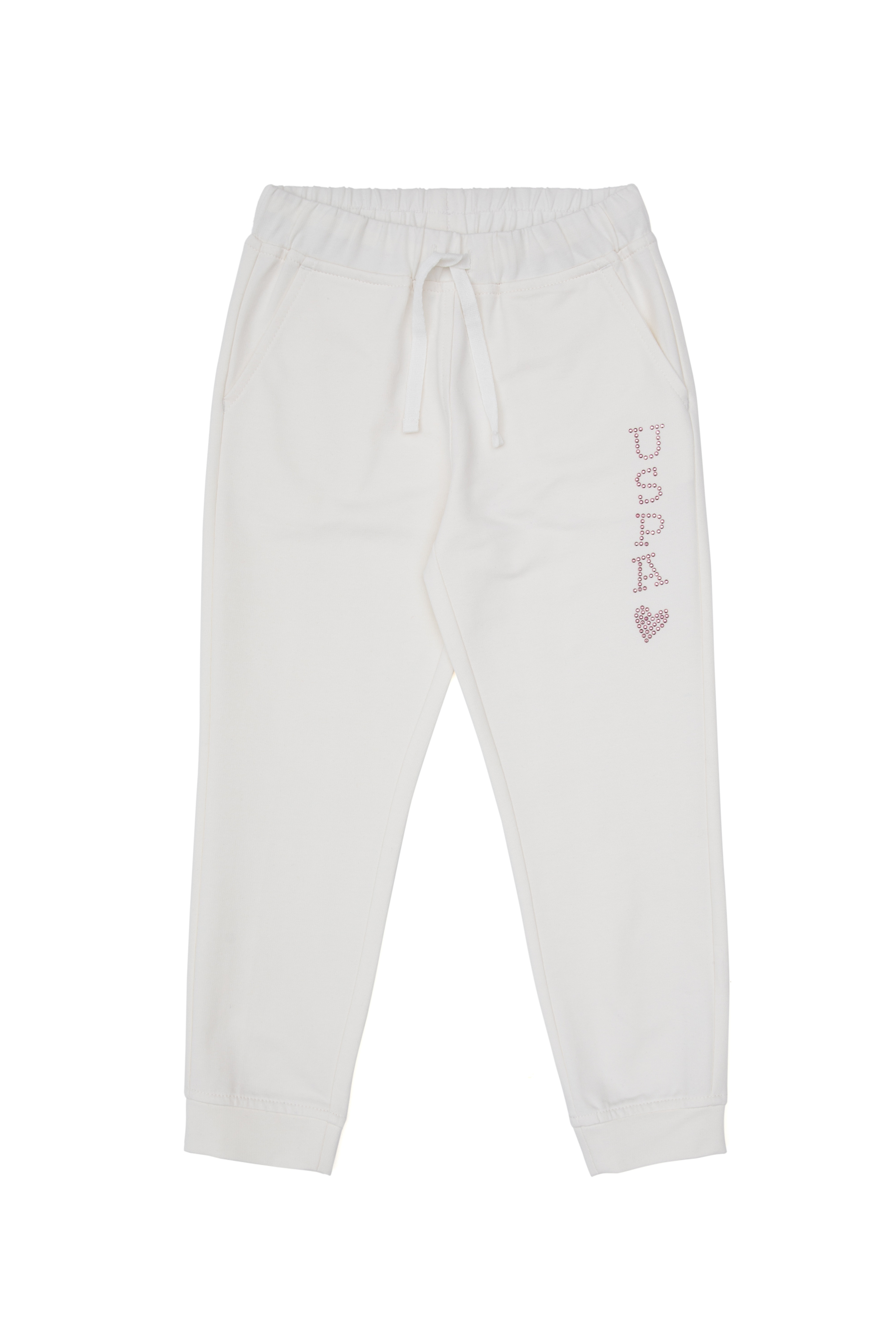 Kız Çocuk Krem Jogger Eşofman Altı - Image 4
