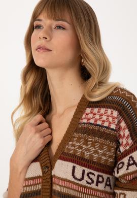 Kadın Camel Triko Hırka - 50310044007