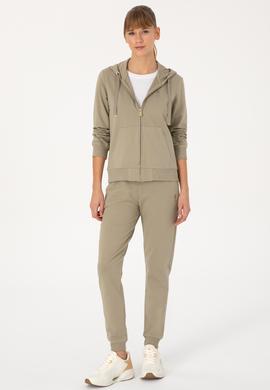 Kadın Açık Haki Jogger Eşofman Altı - 50313584029