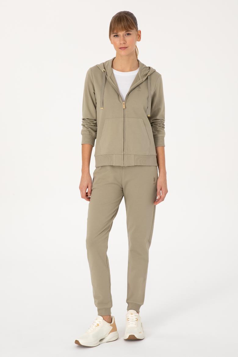 Kadın Açık Haki Jogger Eşofman Altı