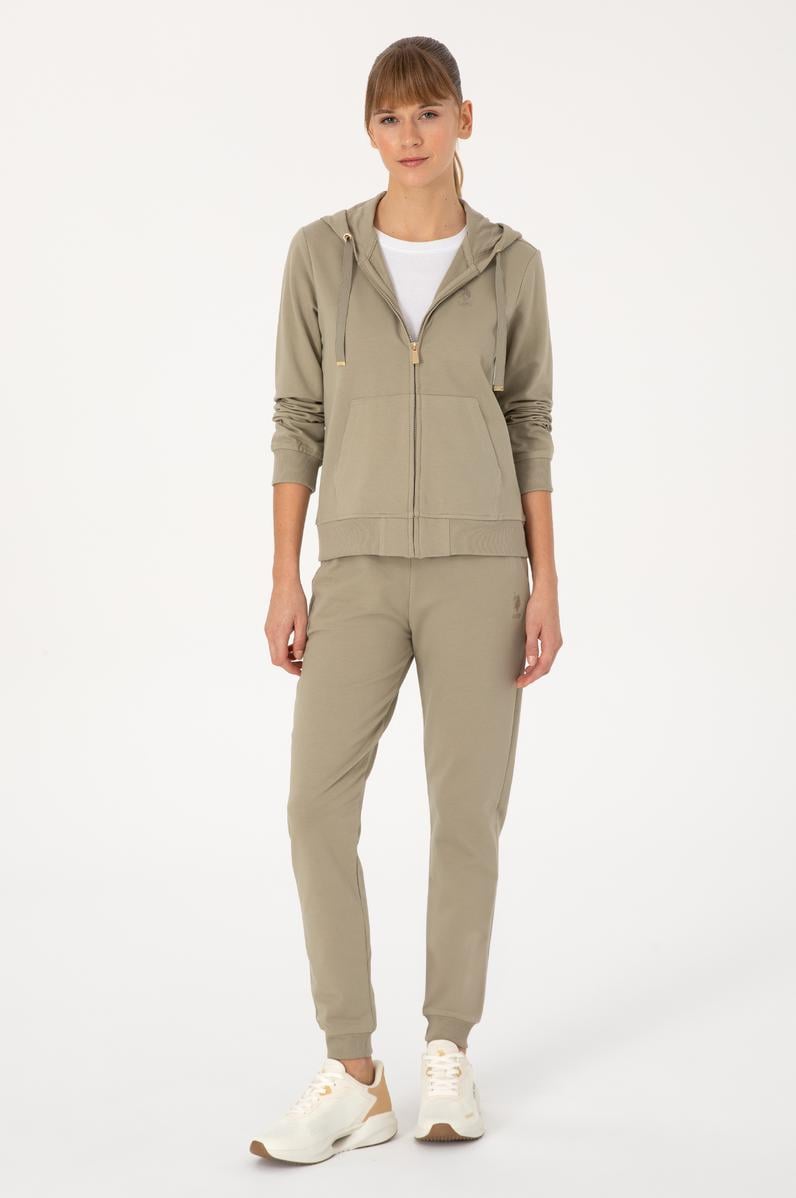 Kadın Açık Haki Jogger Eşofman Altı