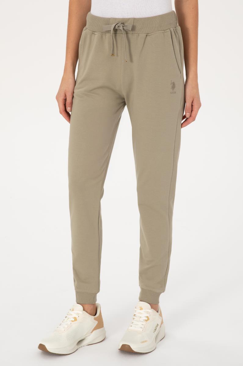 Kadın Açık Haki Jogger Eşofman Altı