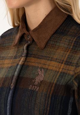 Kadın Kahverengi Uzun Kollu Gömlek - 50308646006