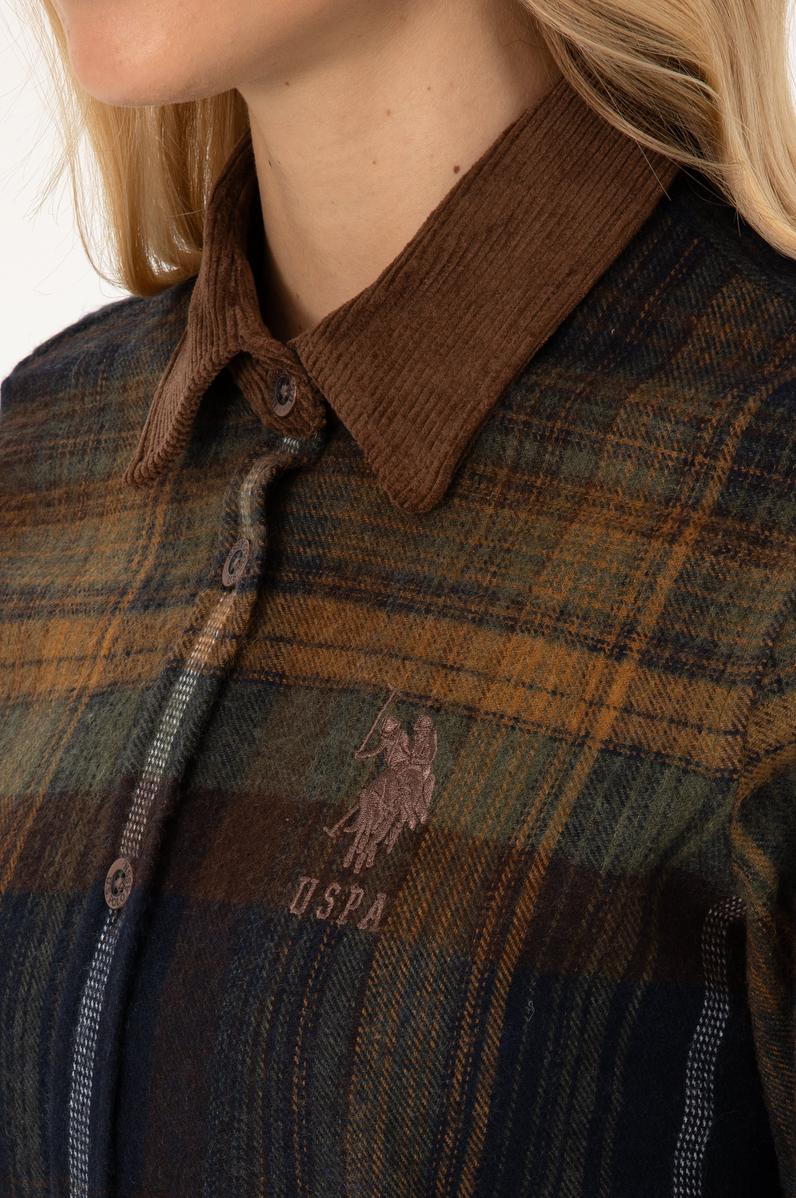 Kadın Kahverengi Uzun Kollu Gömlek