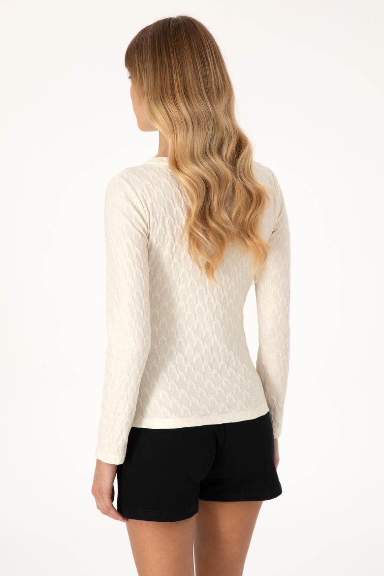 Kadın Krem Sweatshirt - 50309441005