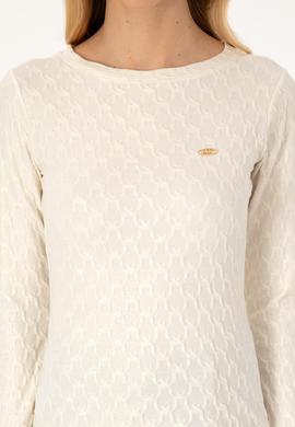 Kadın Krem Sweatshirt - 50309441005