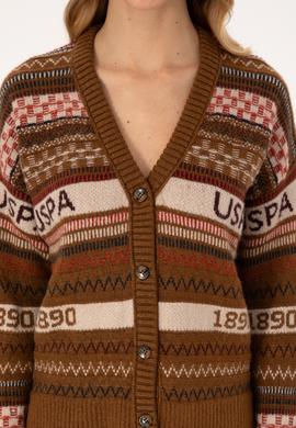 Kadın Camel Triko Hırka - 50310044007