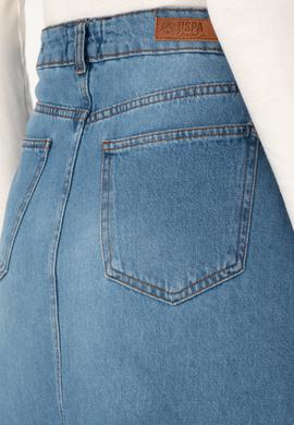 Kadın Mavi Jean Etek - 50309424012