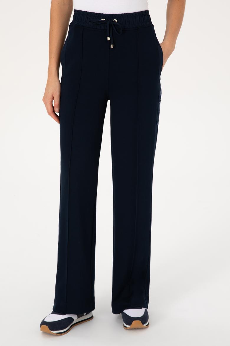 Kadın Lacivert Polo Yaka Sweatshirt - 50309082012