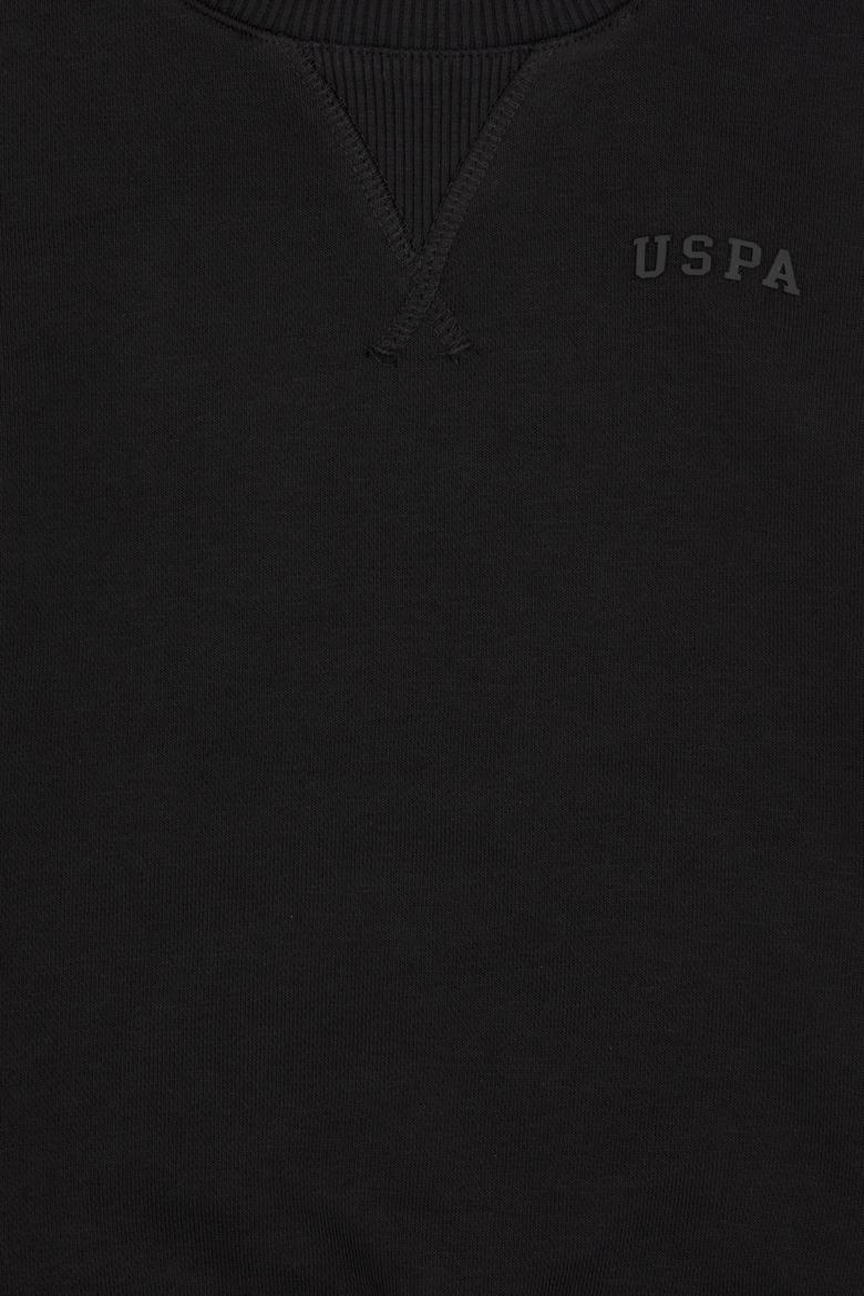 Erkek Çocuk Siyah Bisiklet Yaka Basic Sweatshirt - 50313829012