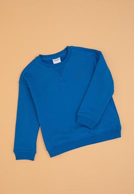 Erkek Çocuk Saks Bisiklet Yaka Basic Sweatshirt - 50313829148