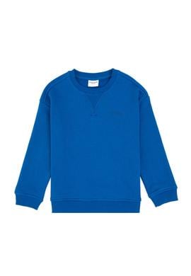 Erkek Çocuk Saks Bisiklet Yaka Basic Sweatshirt - 50313829148