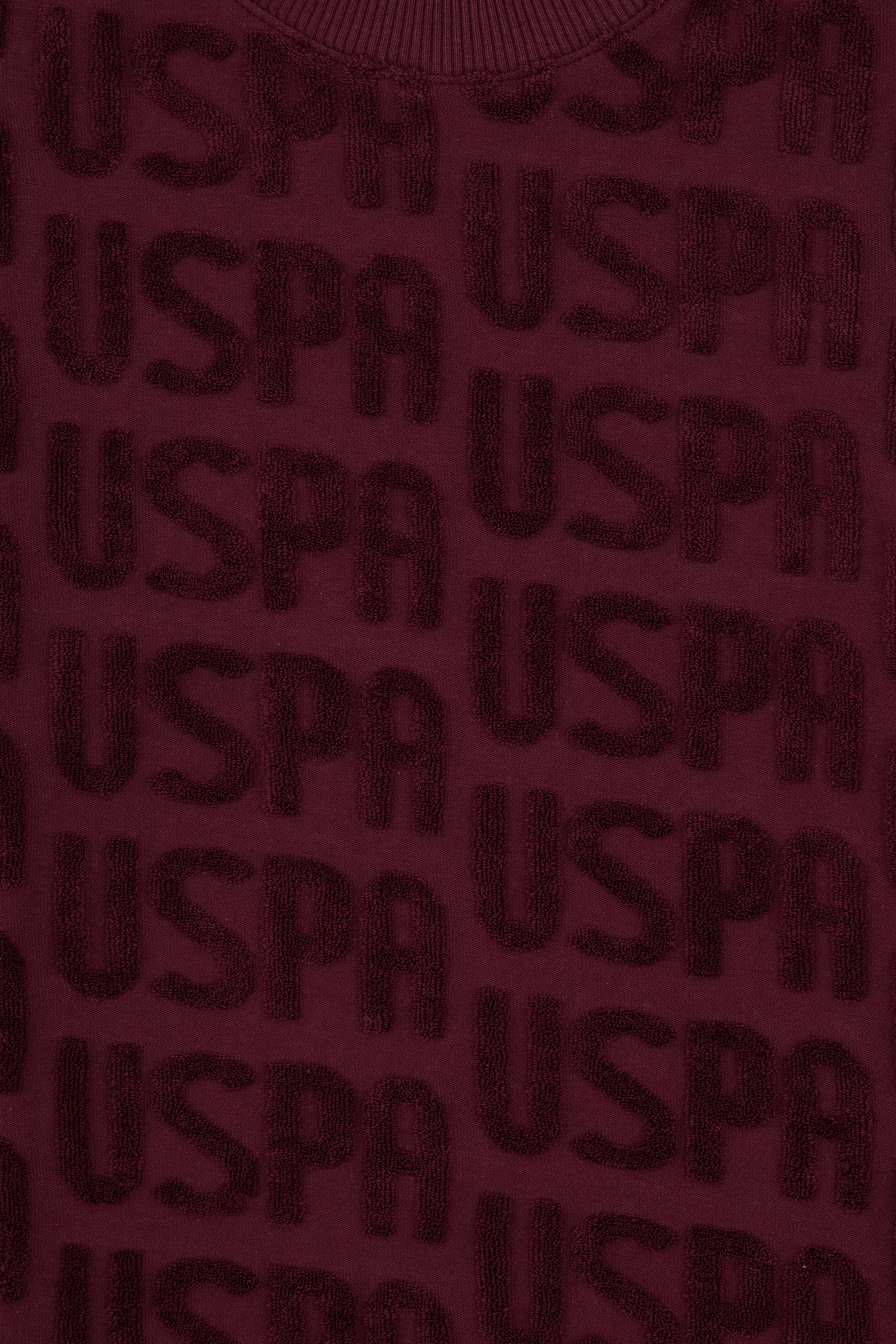 Erkek Çocuk Bordo Bisiklet Yaka Sweatshirt