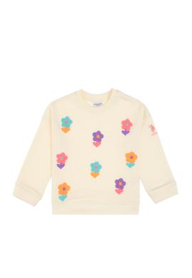 Kız Çocuk Bisiklet Yaka Krem Sweatshirt - 50314280001