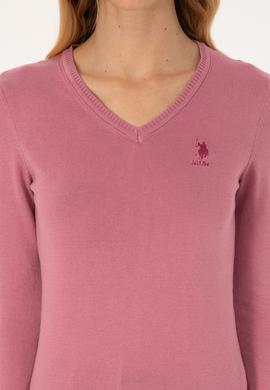 Kadın Pembe Basic Kazak - 50307712083