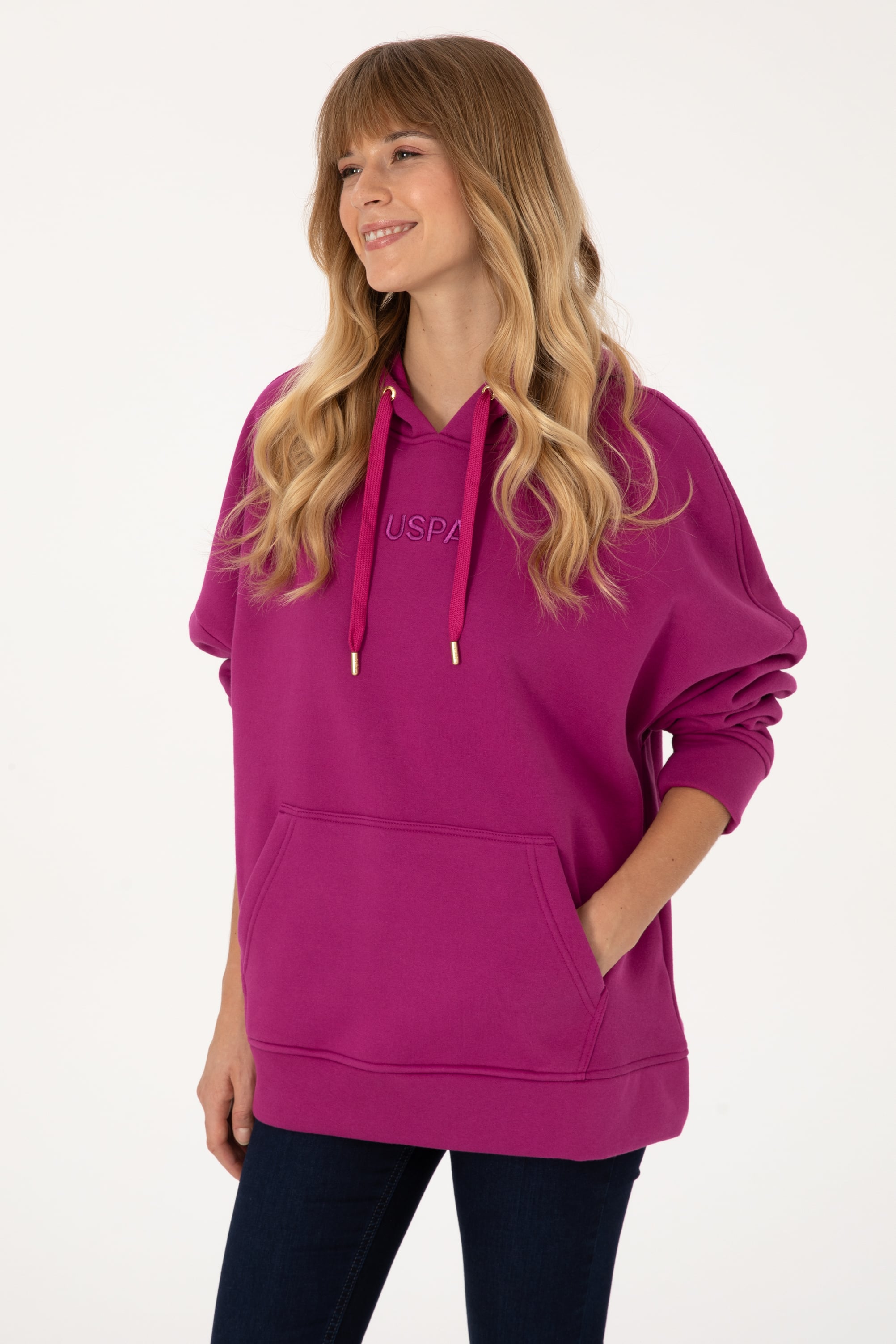 Kadın Fuşya Sweatshirt