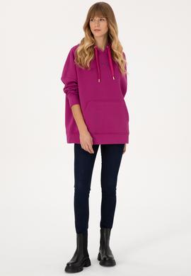 Kadın Fuşya Sweatshirt - 50314938007