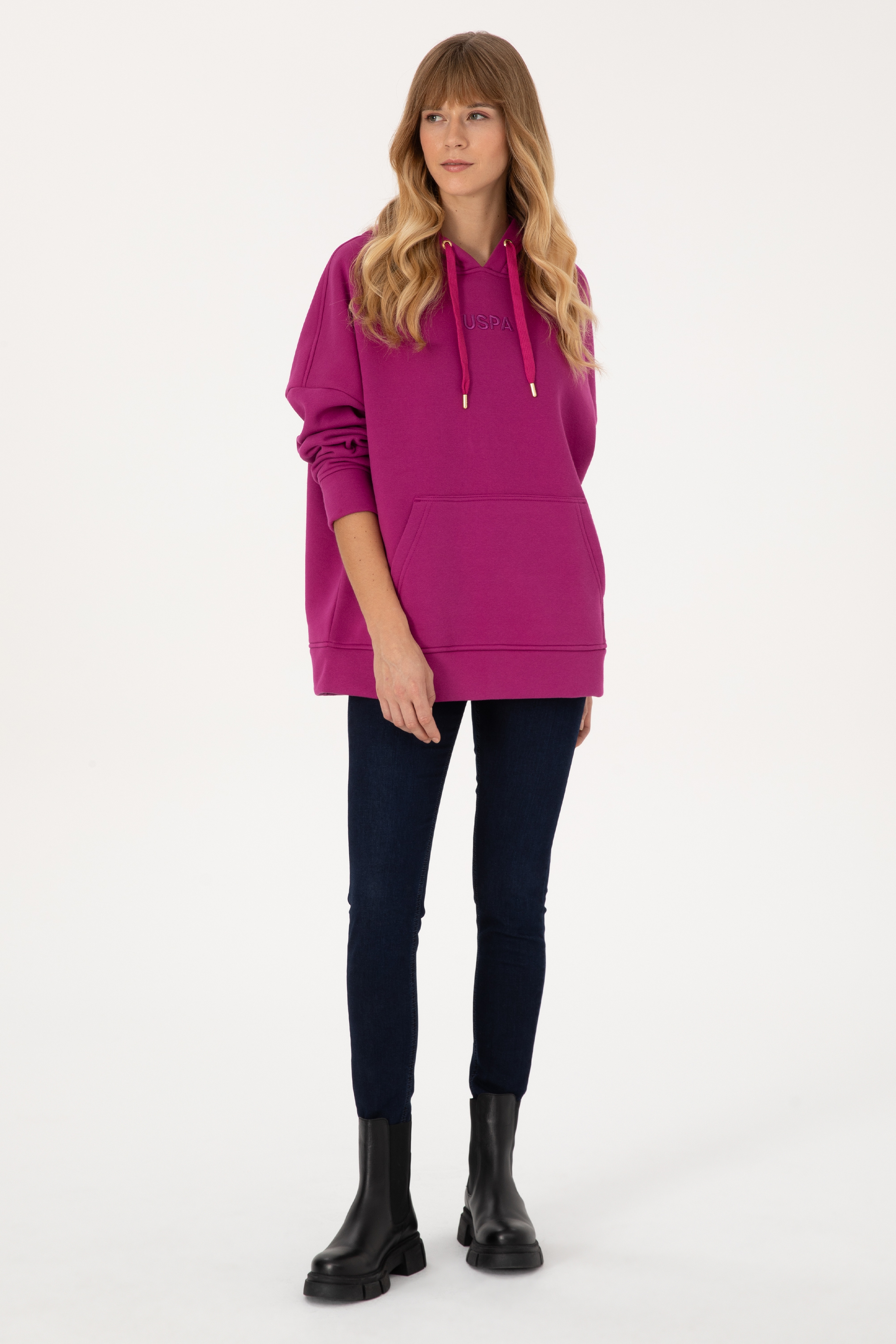 Kadın Fuşya Sweatshirt