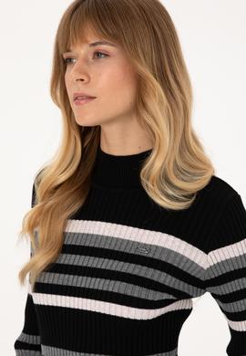 Kadın Siyah Kazak - 50309646012