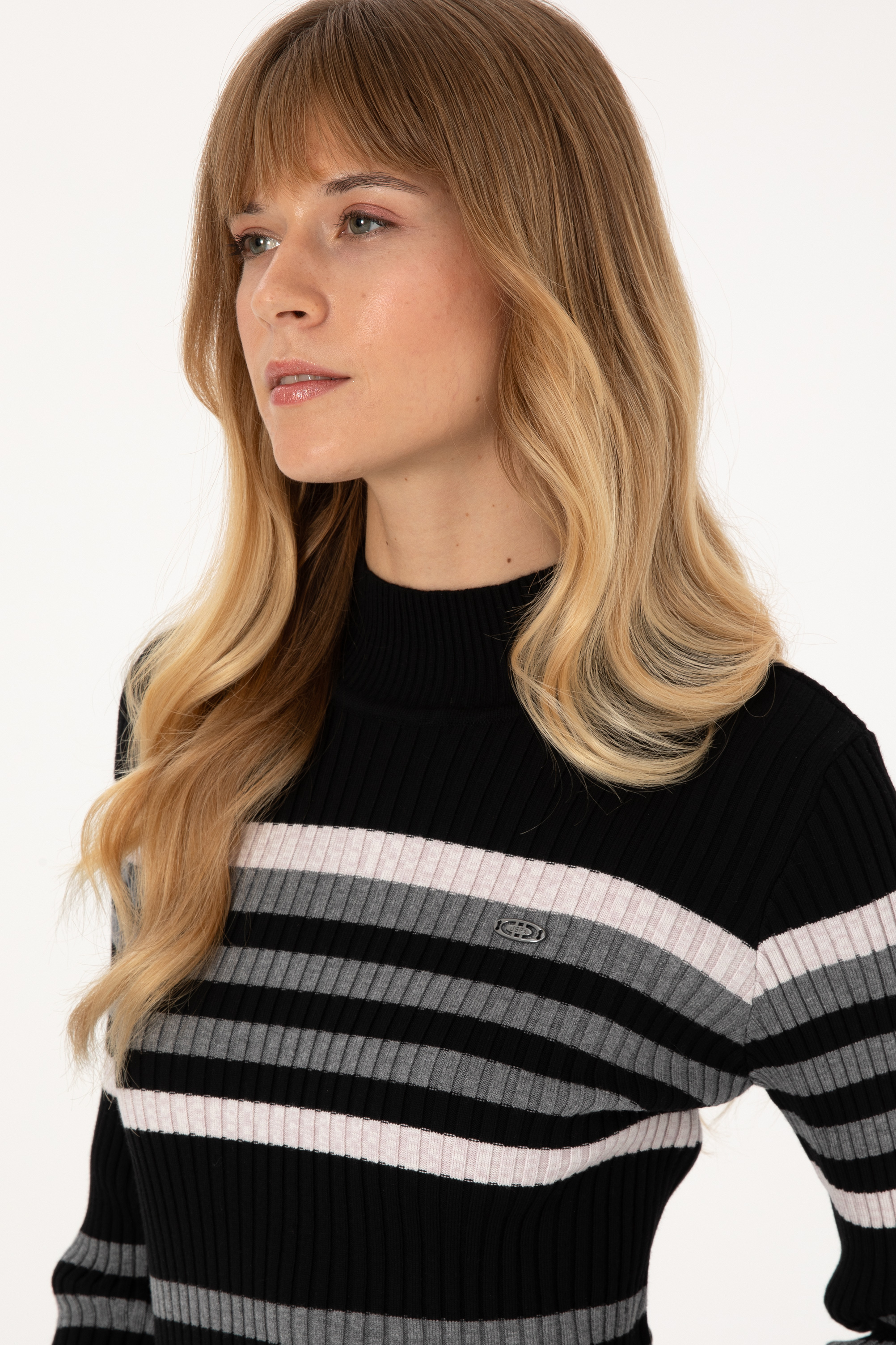 Kadın Siyah Kazak - 50309646012