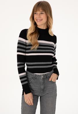 Kadın Siyah Kazak - 50309646012