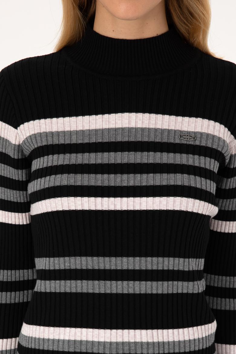 Kadın Siyah Kazak - 50309646012