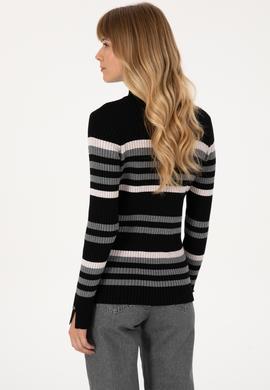 Kadın Siyah Kazak - 50309646012