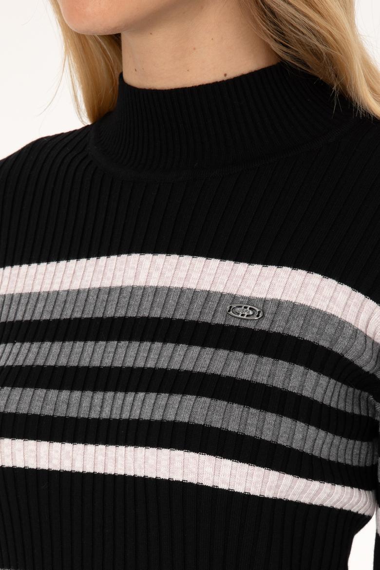 Kadın Siyah Kazak - 50309646012