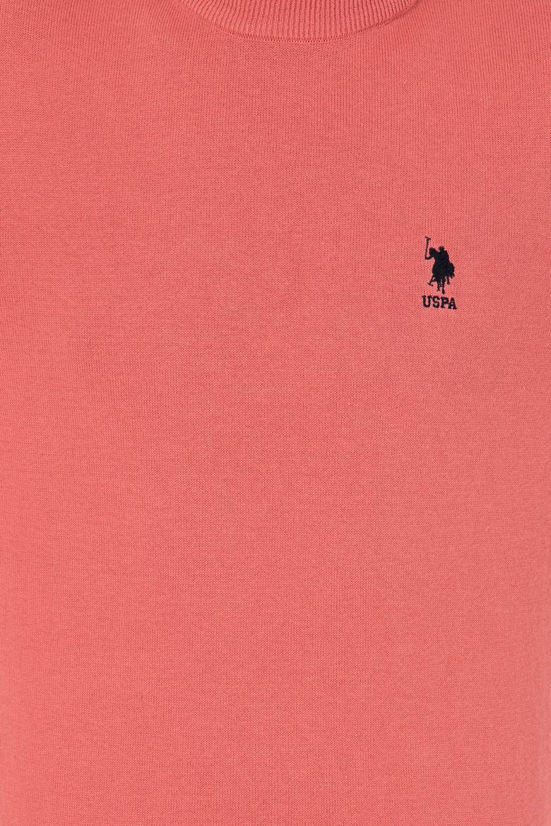 Erkek Kiremit Balıkçı Yaka Basic Triko Kazak - 50237006106