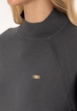 Kadın Antrasit Basic Kazak - 50269009042