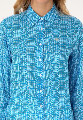 Kadın Kobalt Mavi Uzun Kollu Gömlek - 50306433003