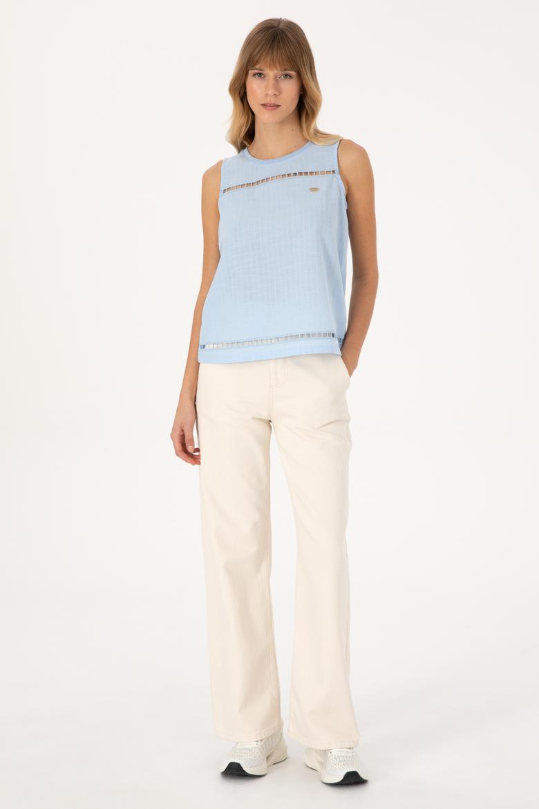 Kadın Açık Mavi Tişört - 50300747006