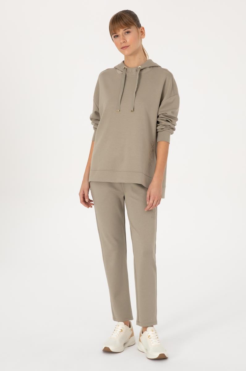 Kadın Açık Haki Modal Karışımlı Eşofman Altı