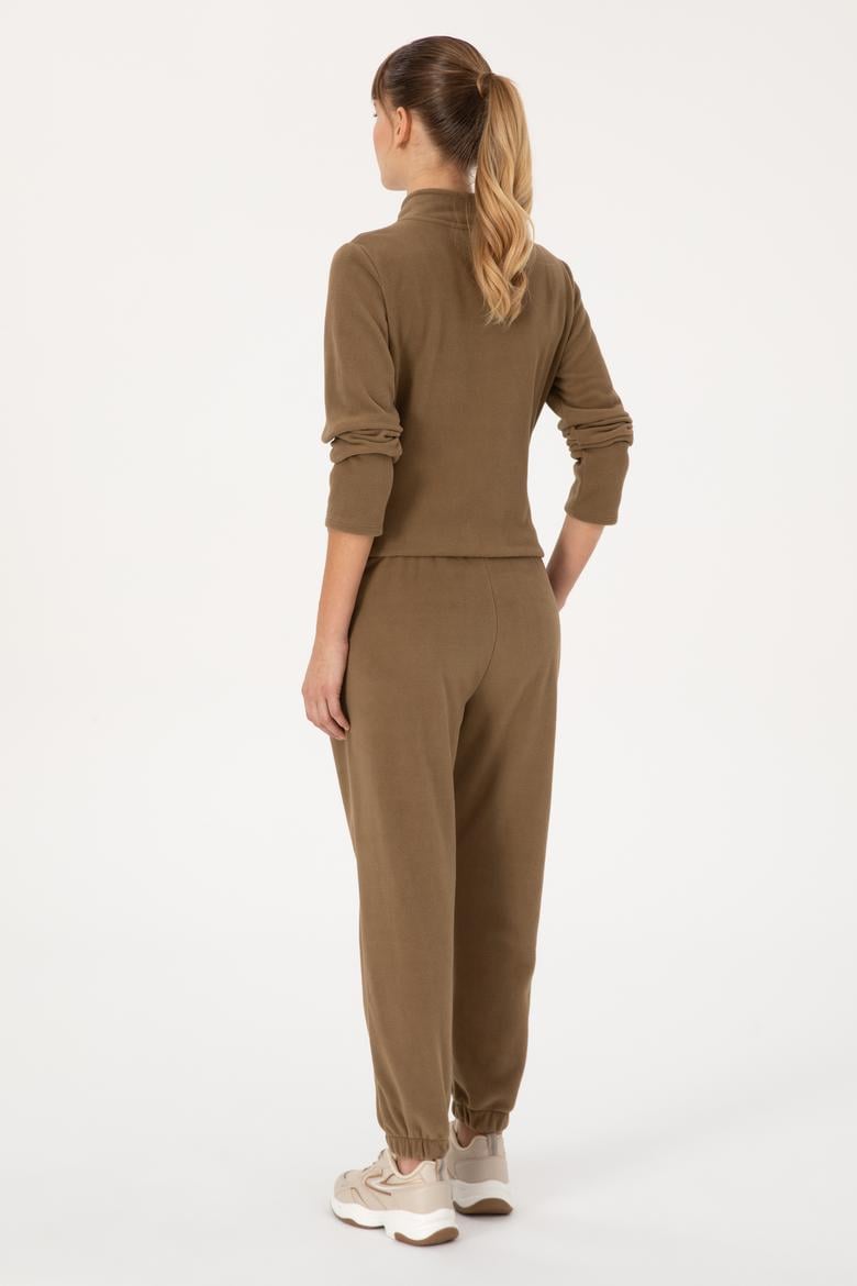 Kadın Haki Polar Jogger Eşofman Altı - 50318758016