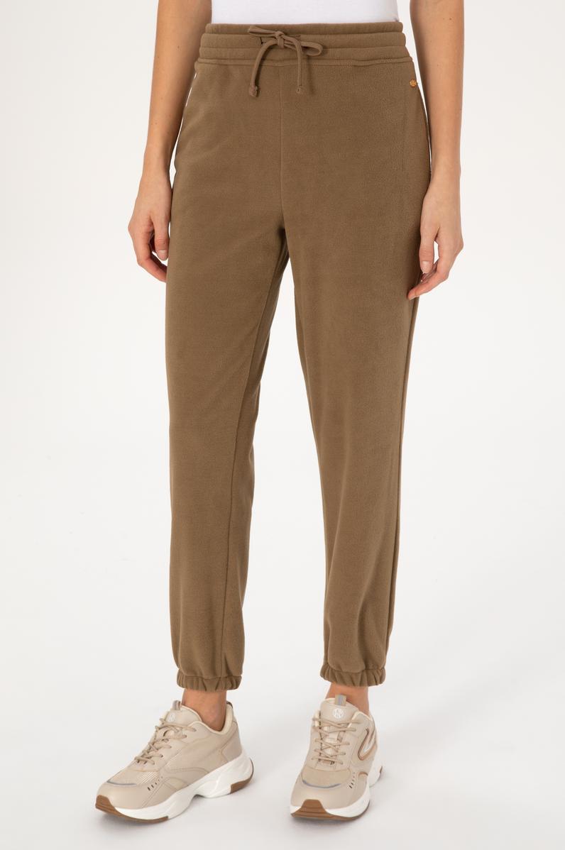 Kadın Haki Polar Jogger Eşofman Altı