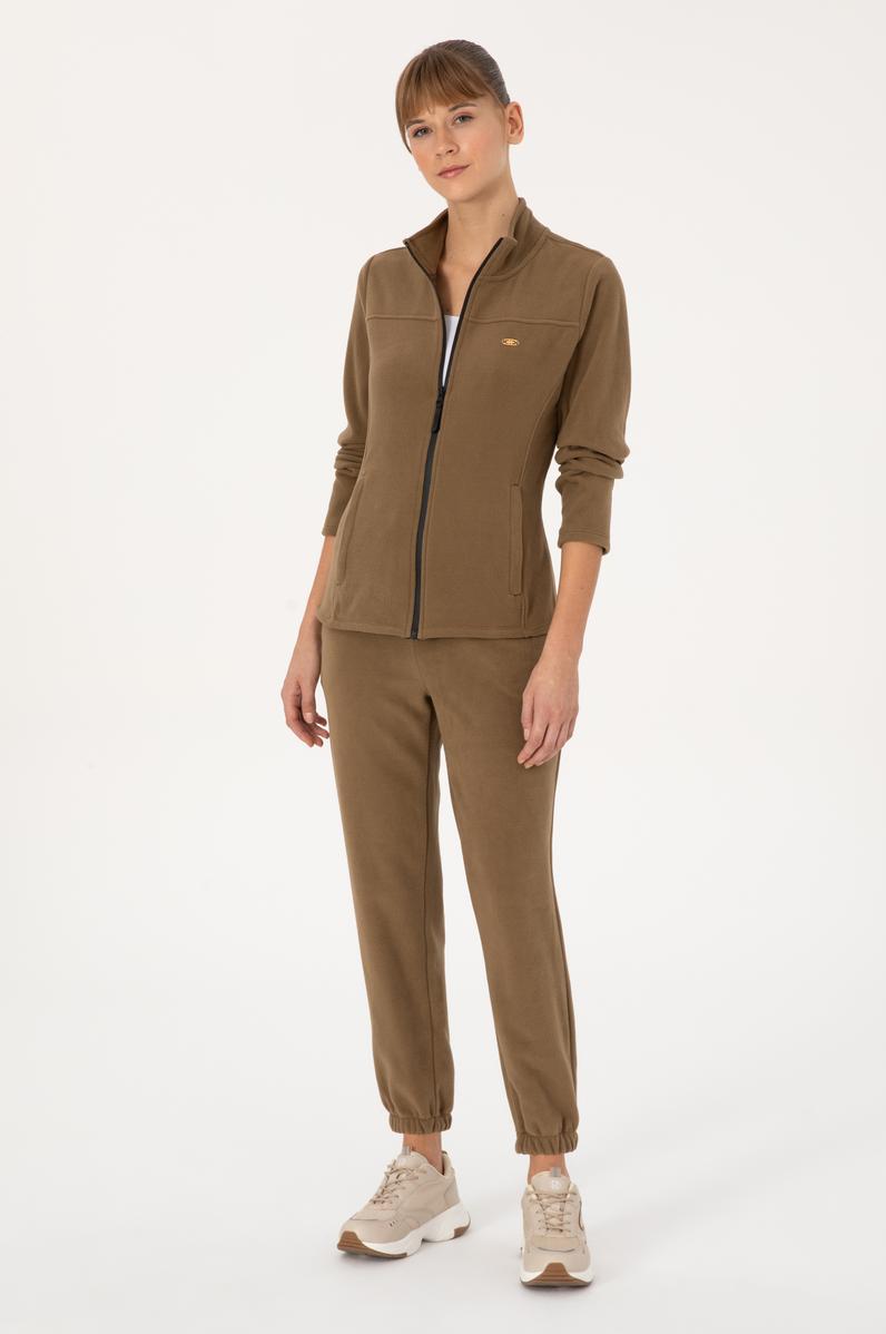 Kadın Haki Polar Jogger Eşofman Altı